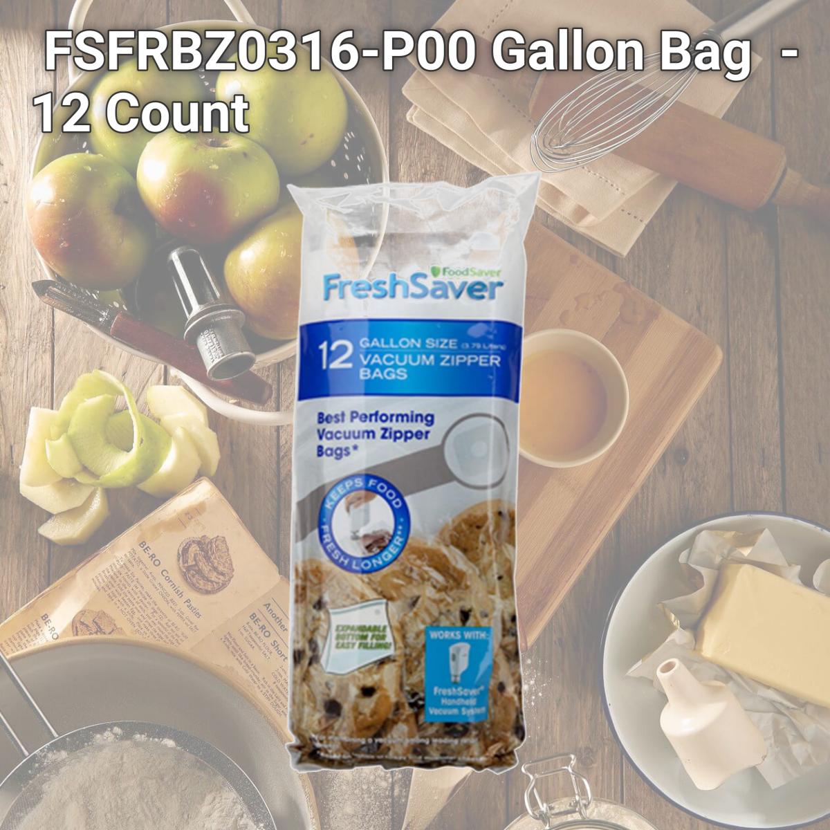 Picture of FoodSaver FSFRBZ0316-P00 Gallon Bag FoodSaver - 12 Count