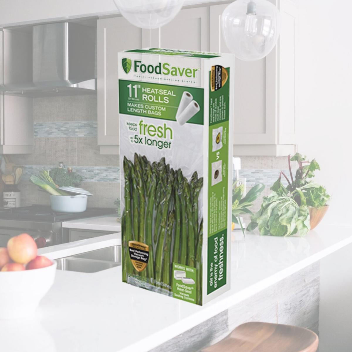 Picture of FoodSaver FSFSBF0626-P00 11 in. x 12 ft. Foodsave Roll - 2 Pack