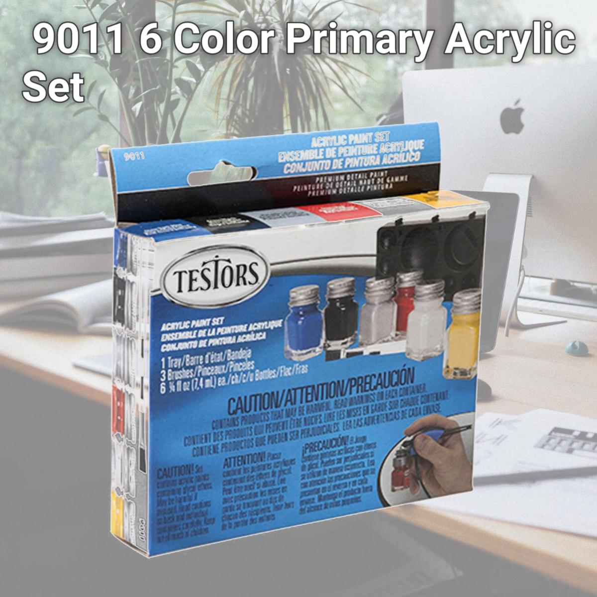 Picture of Testor 9011 6 Color Primary Acrylic Set