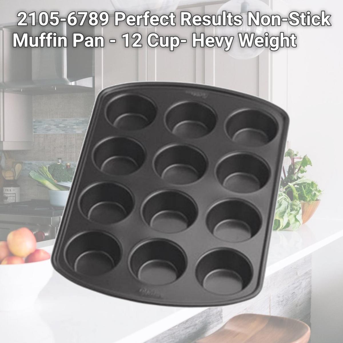 Picture of Wilton 2105-6789 Perfect Results Non-Stick Muffin Pan - 12 Cup- Hevy Weight