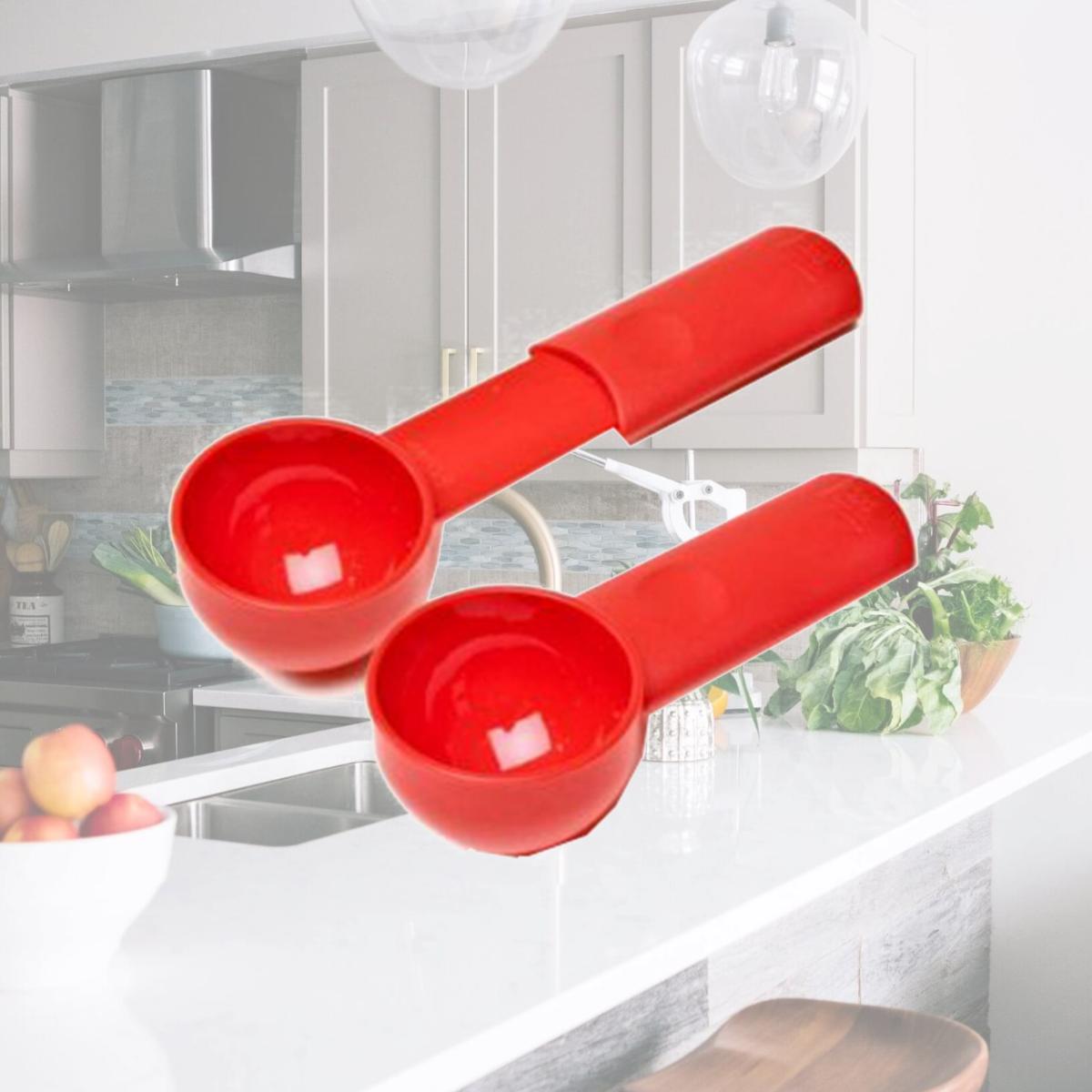 Picture of Bradshaw 12475 Plastic Coffee Measure Scoop - Red- Pack Of 6