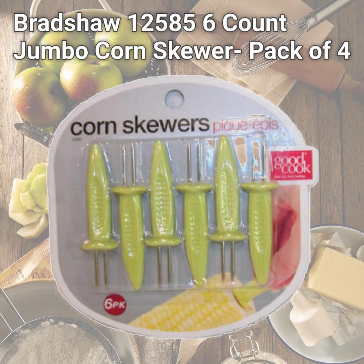Picture of Bradshaw 12585 6 Count Jumbo Corn Skewer- Pack of 4