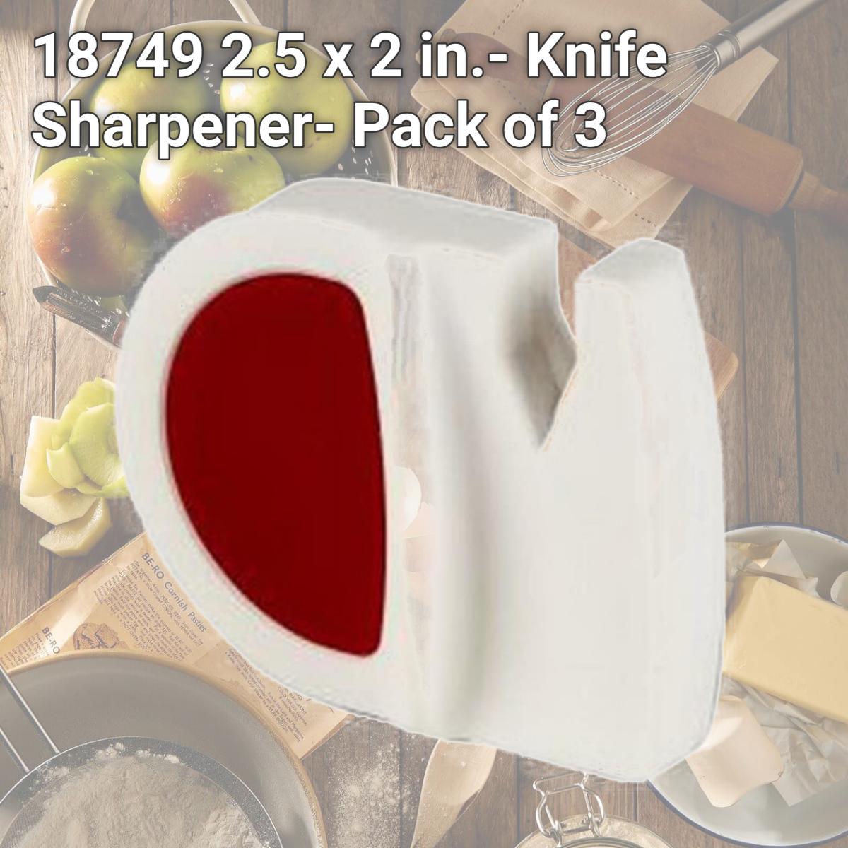 Picture of Bradshaw 18749 2.5 x 2 in.- Knife Sharpener- Pack of 3