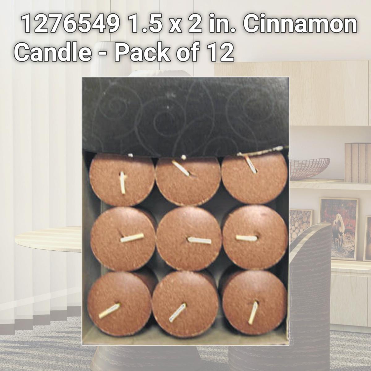 Picture of Candle Lite 1276549 1.5 x 2 in. Cinnamon Candle - Pack of 12