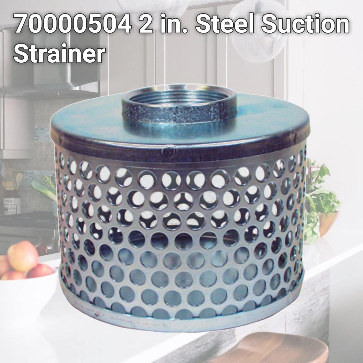 Picture of Apache 70000504 2 in. Steel Suction Strainer