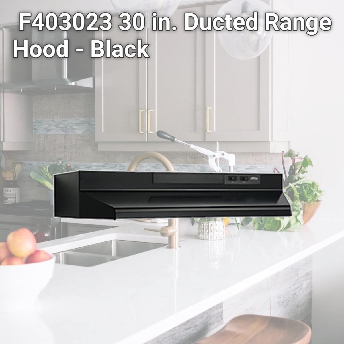 Picture of Broan-Nutone F403023 30 in. Ducted Range Hood - Black