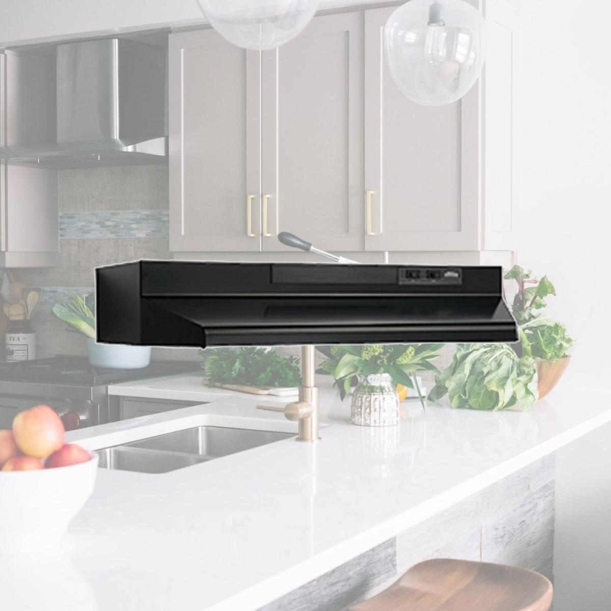 Picture of Broan-Nutone F403023 30 in. Ducted Range Hood - Black