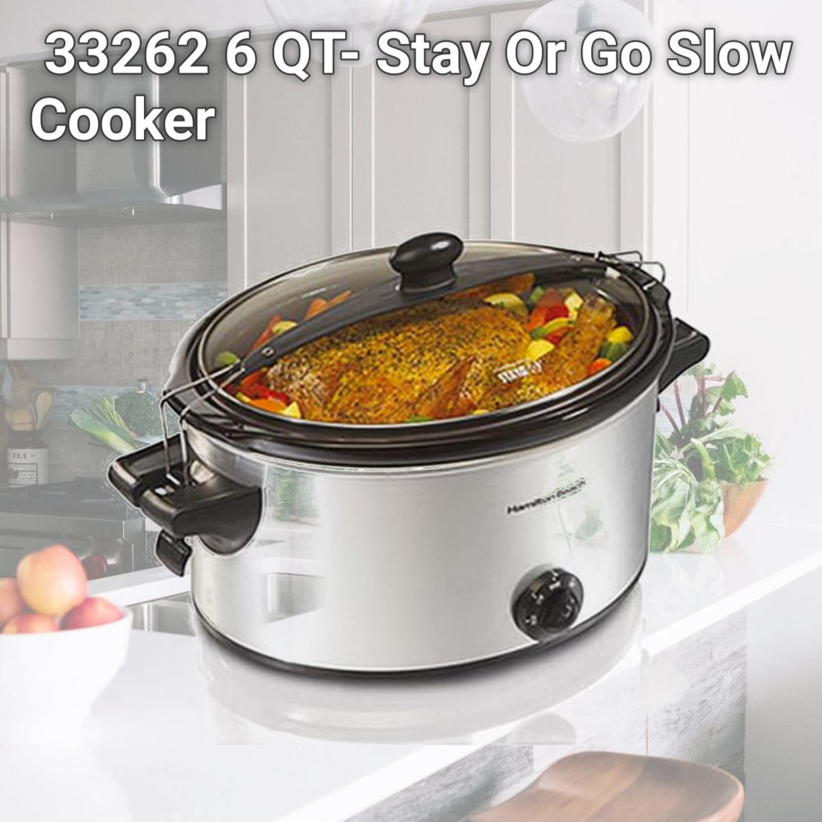 Picture of Hamilton Beach 33262 6 QT- Stay Or Go Slow Cooker