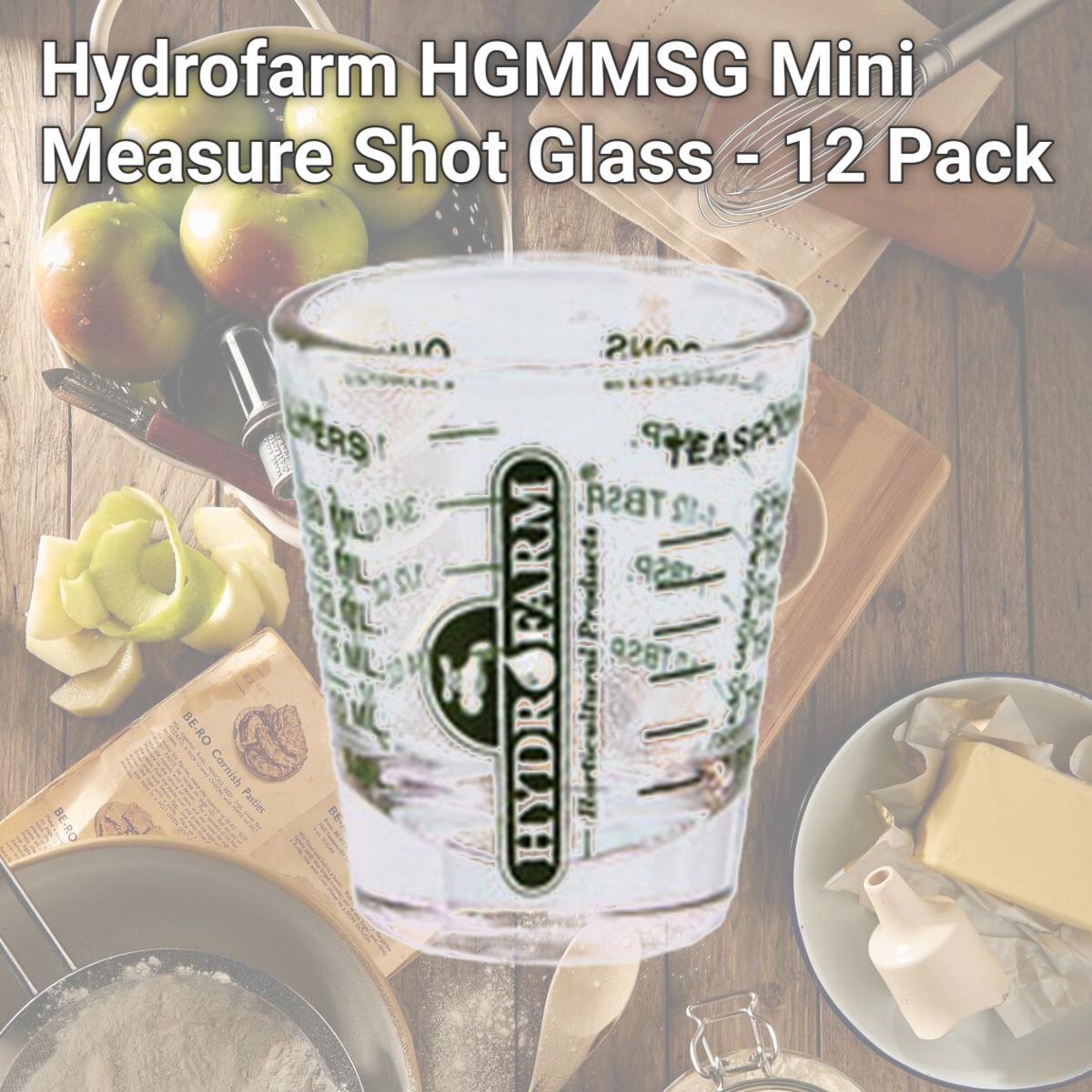 Picture of Hydrofarm HGMMSG Mini Measure Shot Glass - 12 Pack