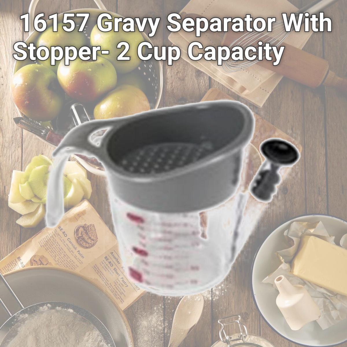 Picture of Good Cook 16157 Gravy Separator With Stopper- 2 Cup Capacity