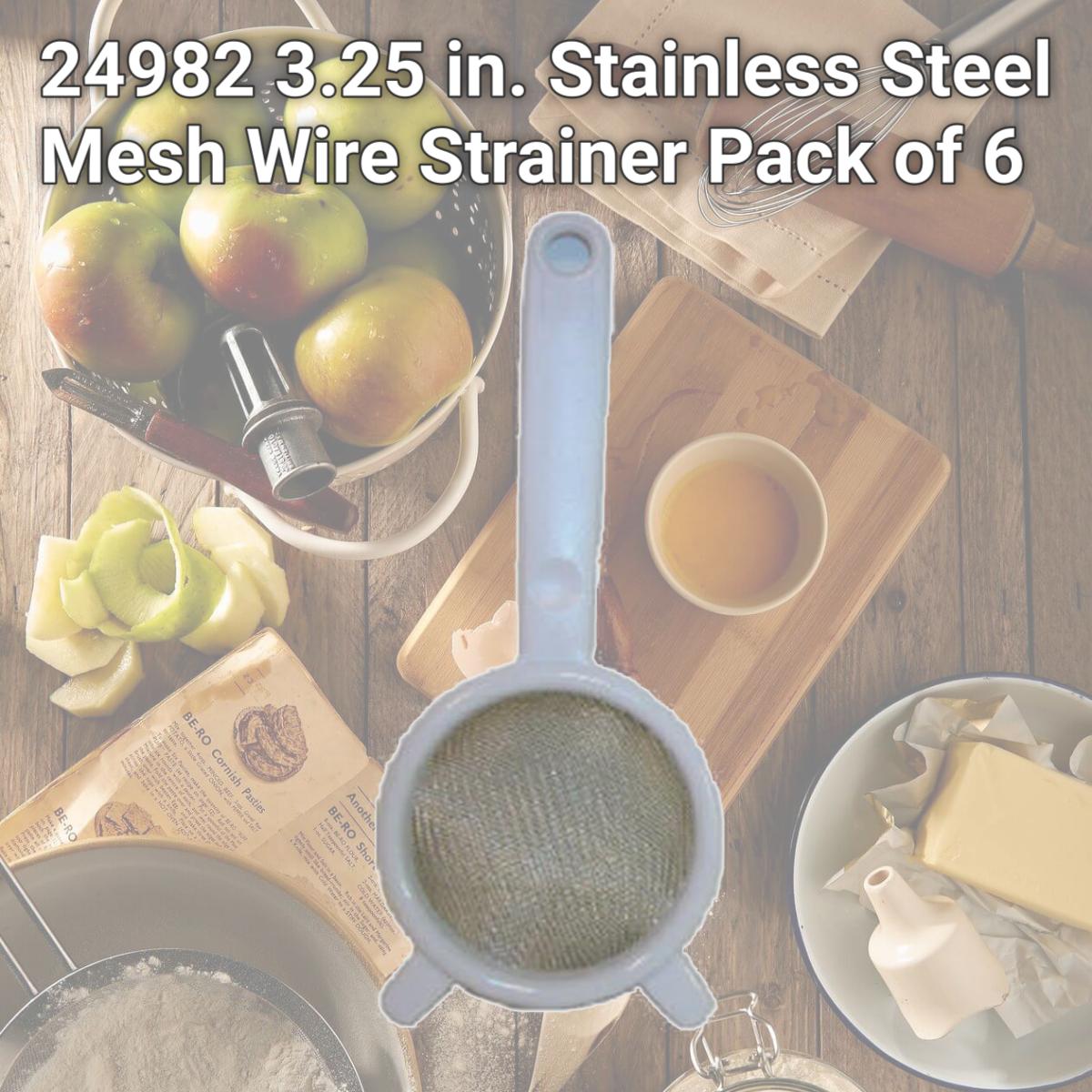 Picture of Good Cook 24982 3.25 in. Stainless Steel Mesh Wire Strainer Pack of 6