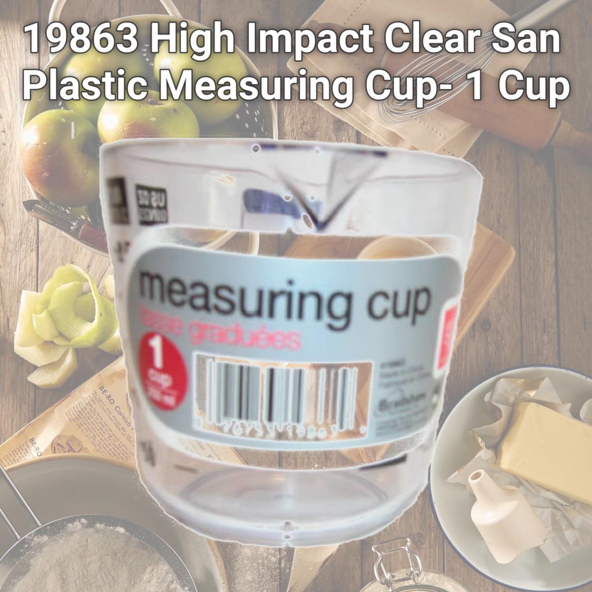 Picture of Good Cook 19863 High Impact Clear San Plastic Measuring Cup- 1 Cup