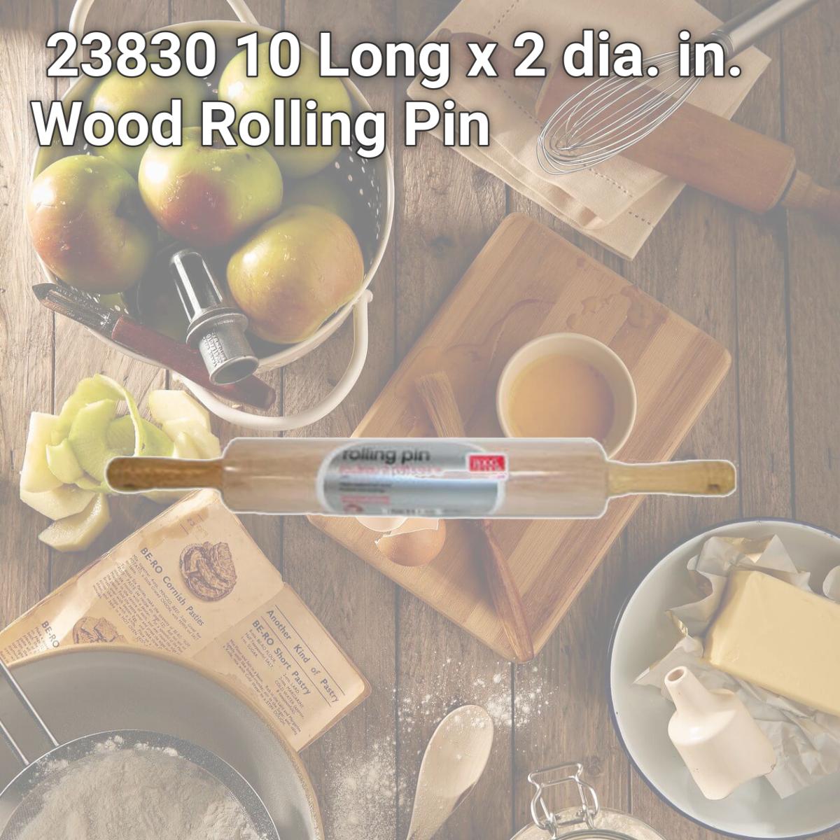Picture of Good Cook 23830 10 Long x 2 dia. in. Wood Rolling Pin