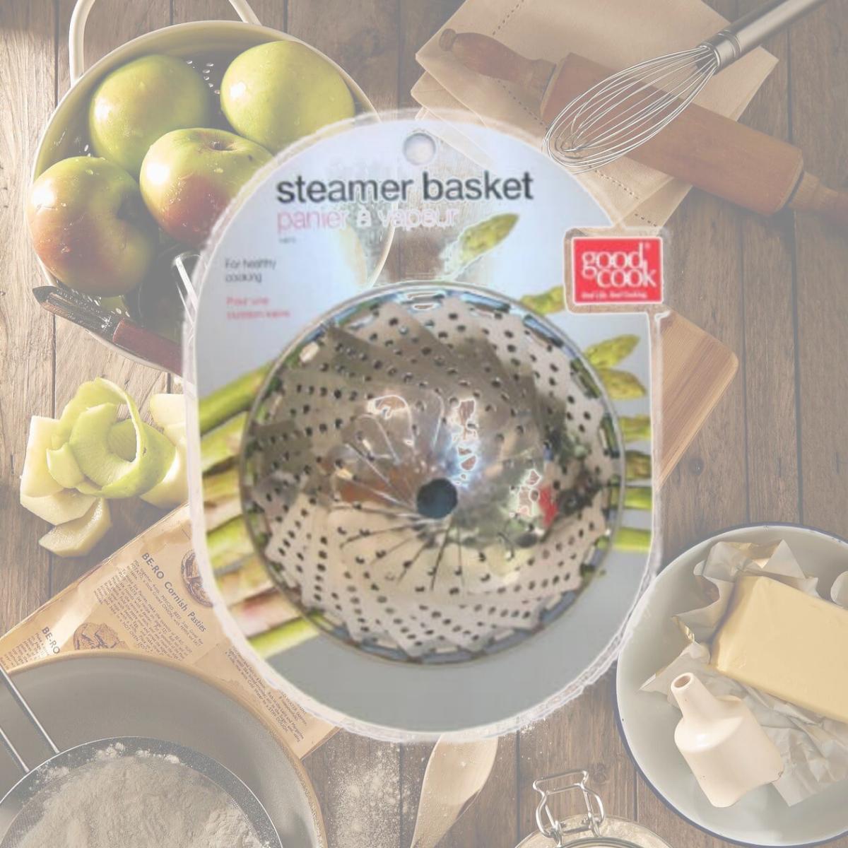 Picture of Good Cook 24972 Stainless Steel Steamer Basket Pack of 2