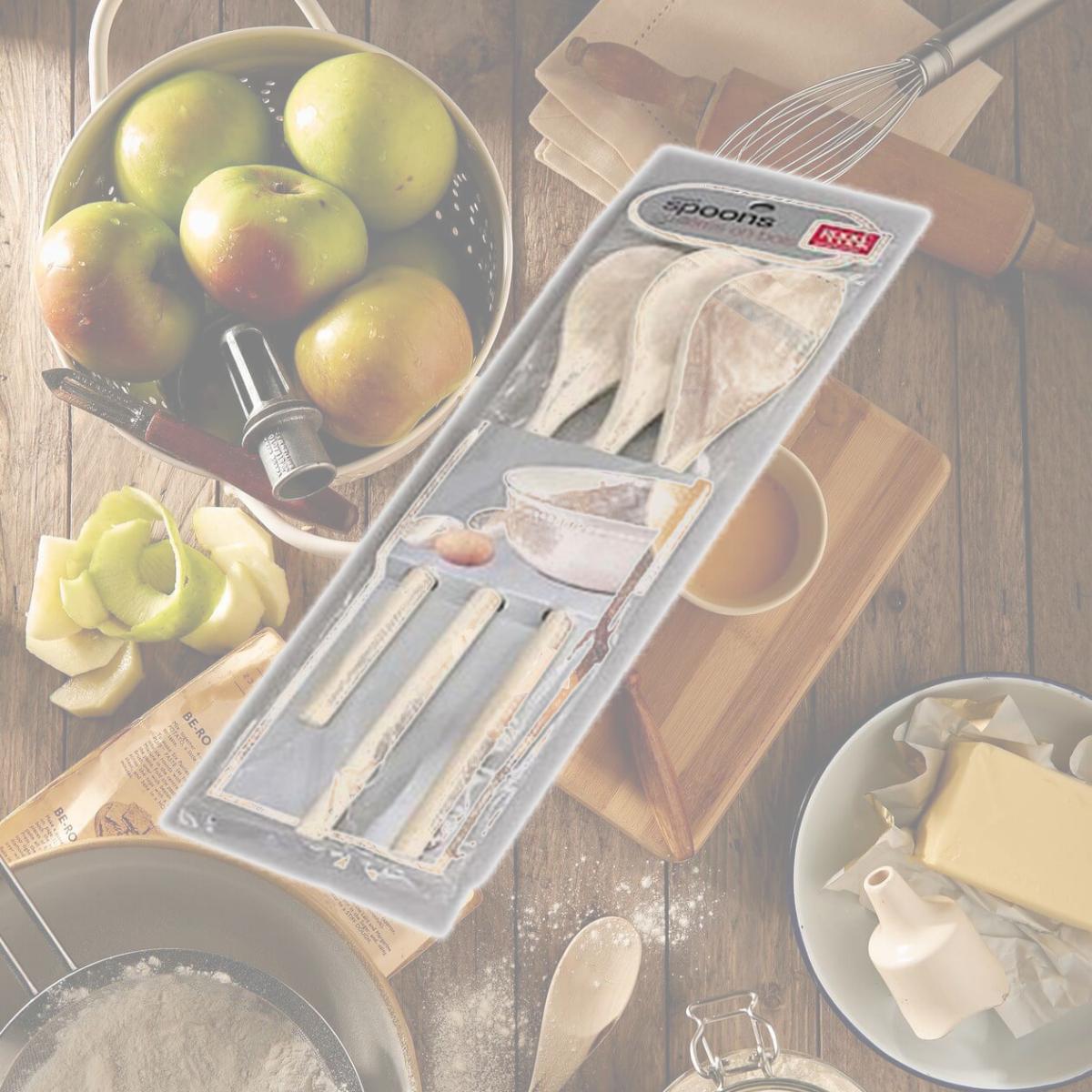 Picture of Good Cook 27900 Deluxe Wood Spoon Set  3 Piece 