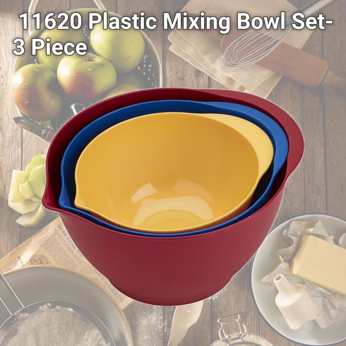 Picture of Good Cook 11620 Plastic Mixing Bowl Set- 3 Piece