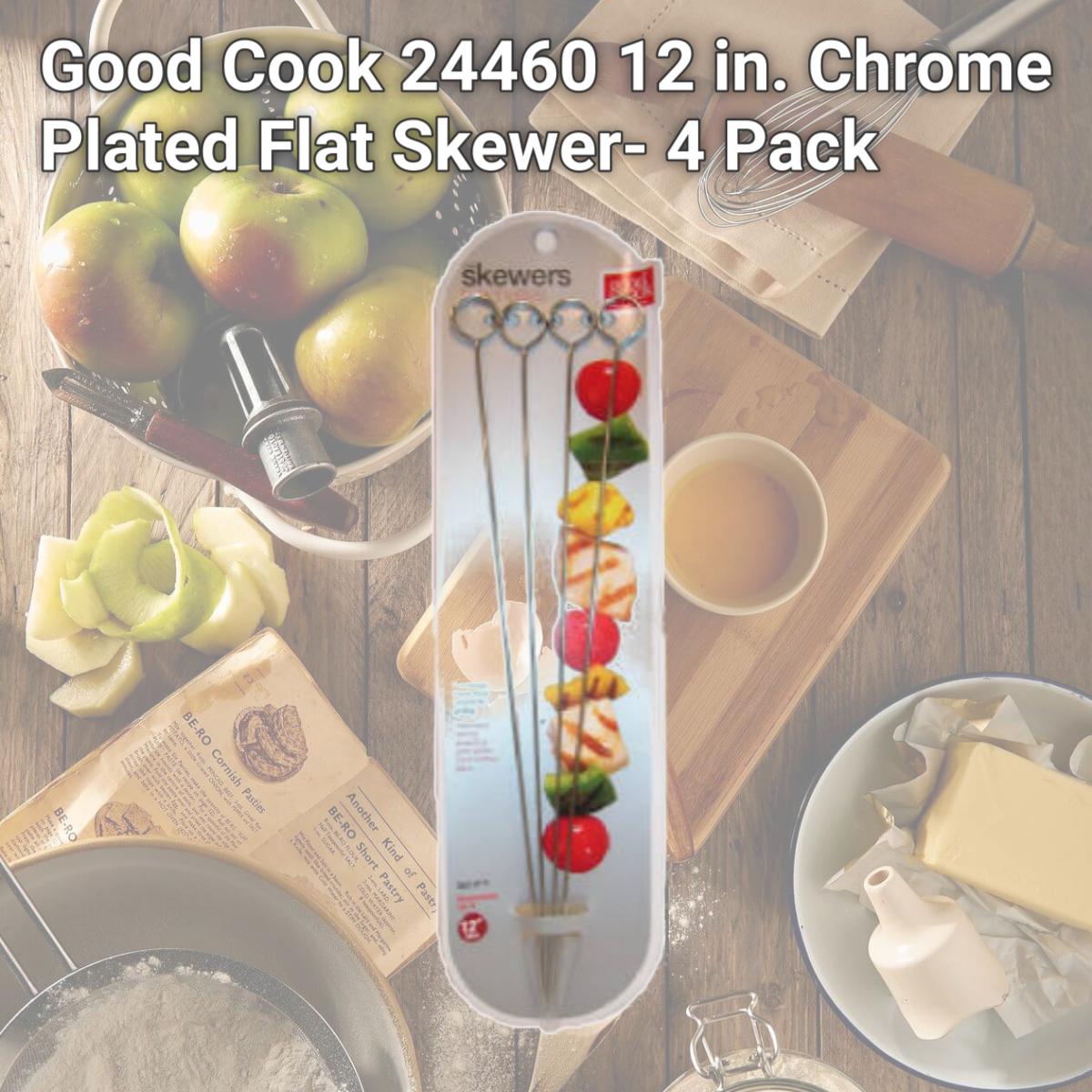 Picture of Good Cook 24460 12 in. Chrome Plated Flat Skewer- 4 Pack