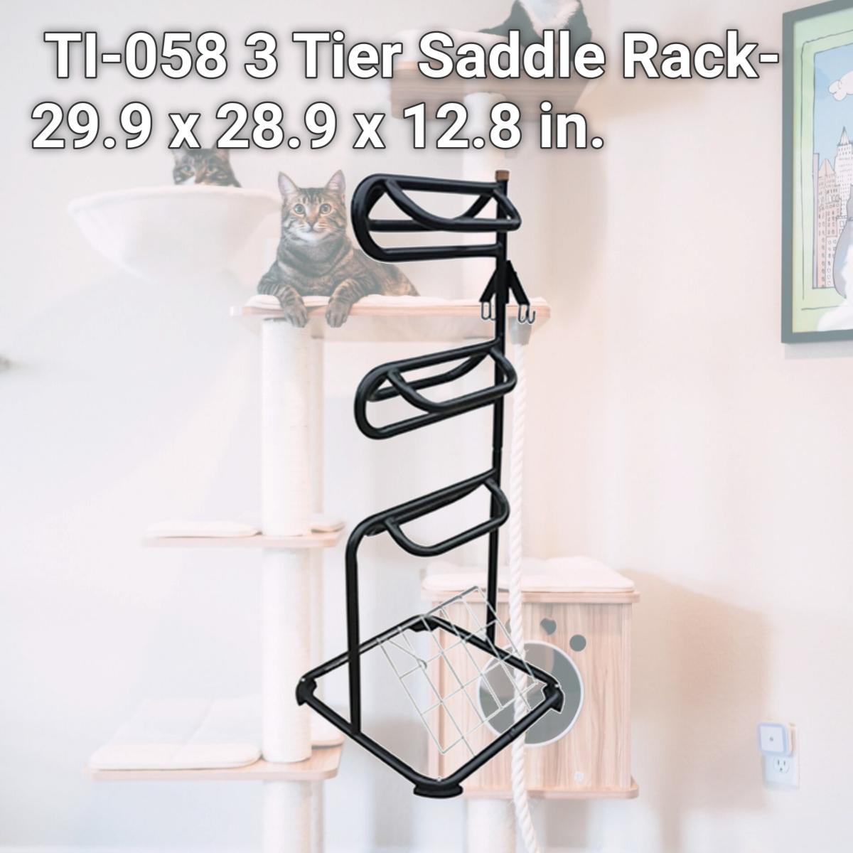 Picture of Master Rancher TI-058 3 Tier Saddle Rack- 29.9 x 28.9 x 12.8 in.