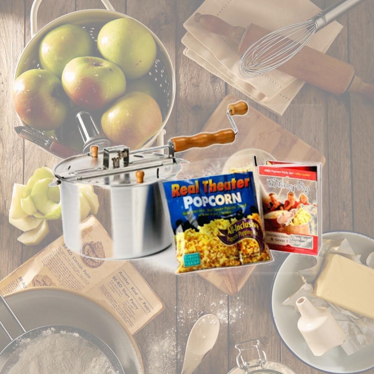 Picture of Wabash Valley Farms 25008A 6 QT Original Whirley Pop Stove Top Popcorn Popper
