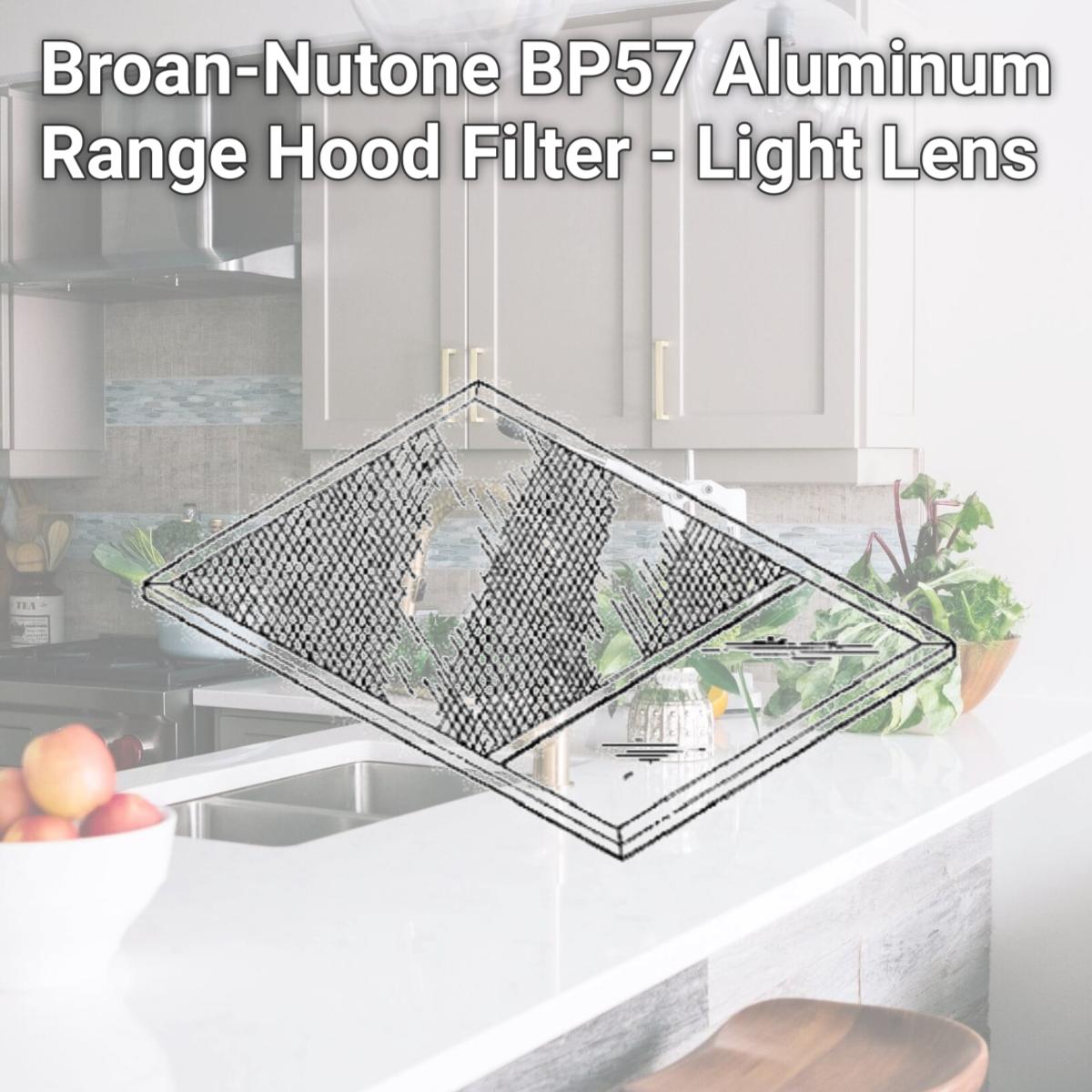 Picture of Broan-Nutone BP57 Aluminum Range Hood Filter - Light Lens
