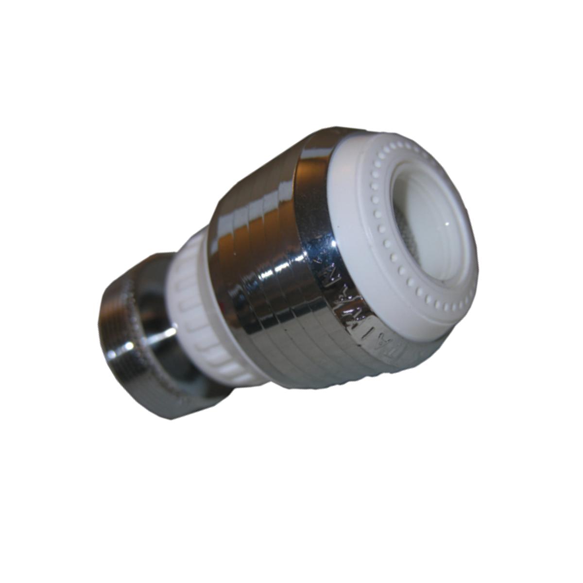 Picture of F&M Tool & Plastics 205547 Chrome White Swivel Aerator