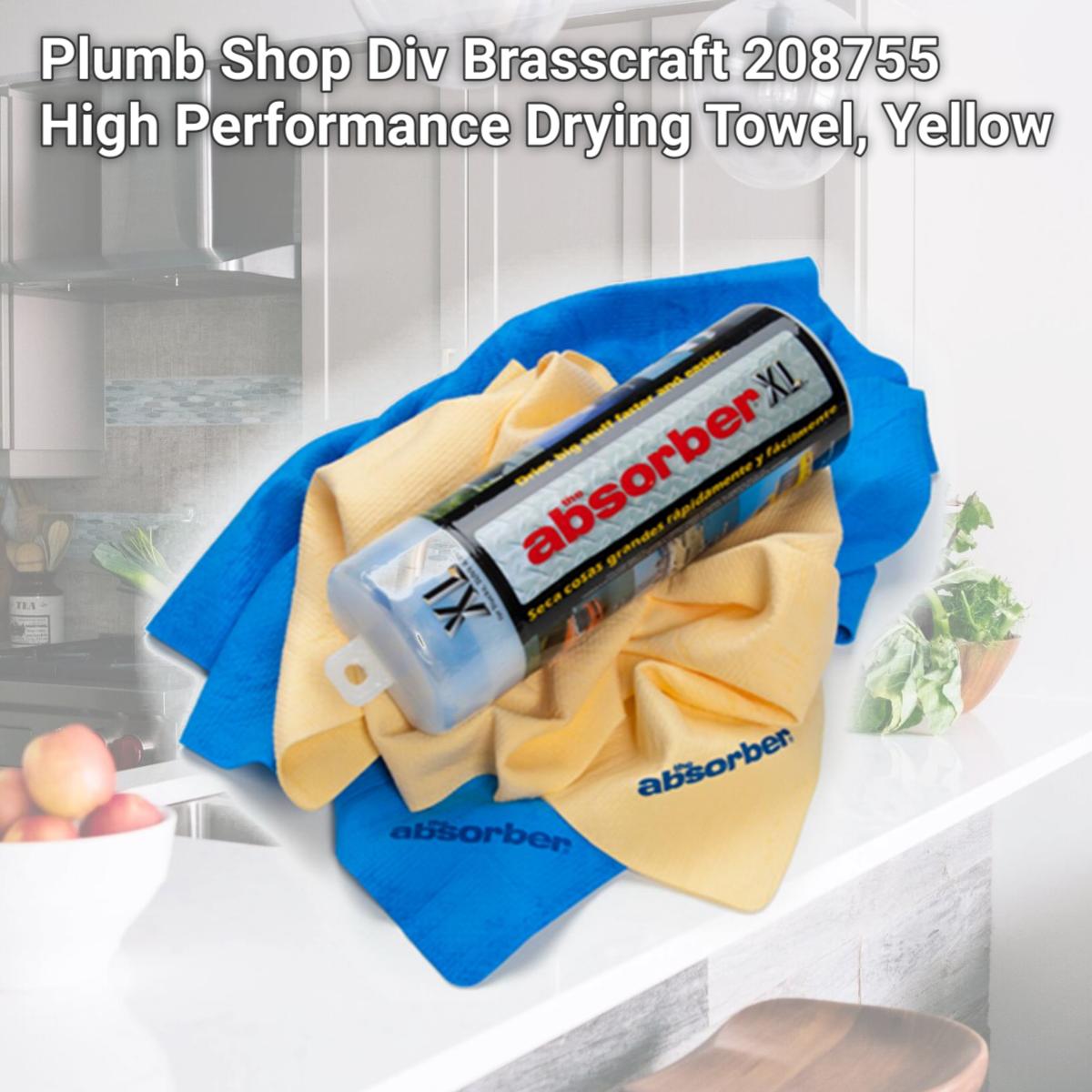 Picture of Plumb Shop Div Brasscraft 208755 High Performance Drying Towel, Yellow