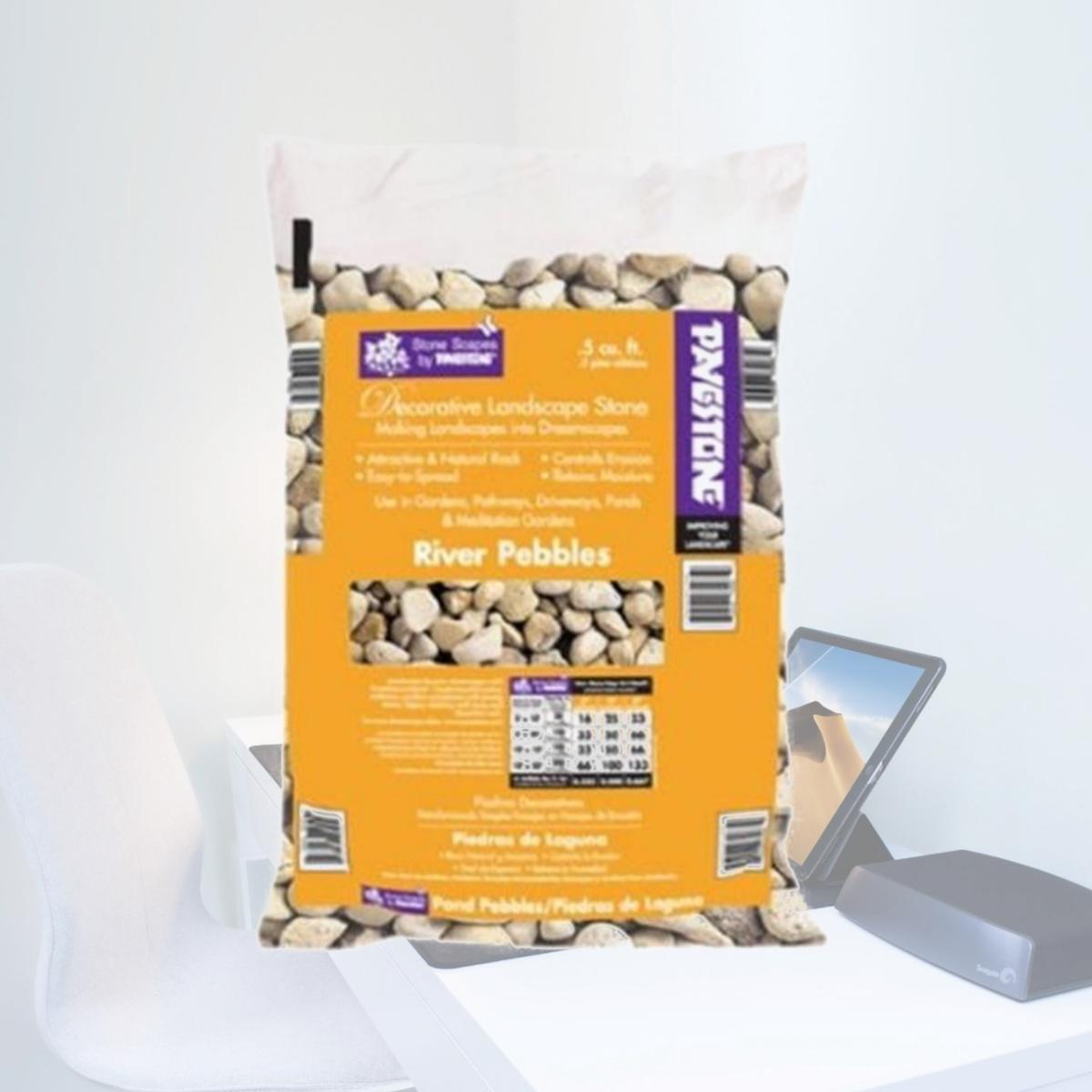 Picture of Pavestone 393683 0.5 Cuft River Pebbles 54250