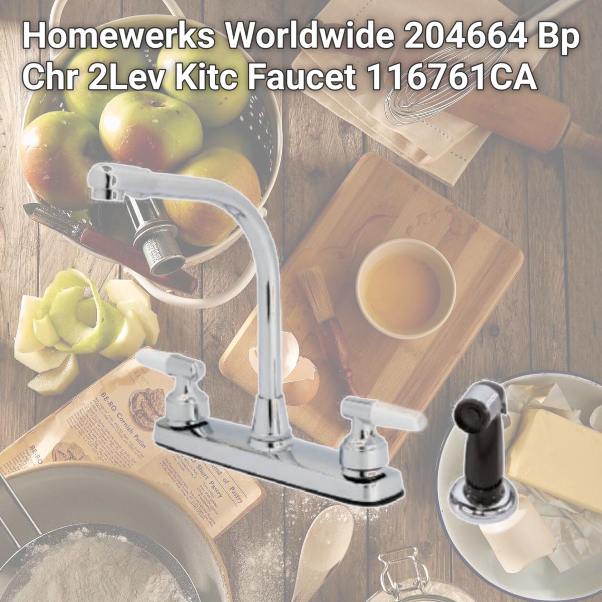 Picture of Homewerks Worldwide 204664 Bp Chr 2Lev Kitc Faucet 116761CA