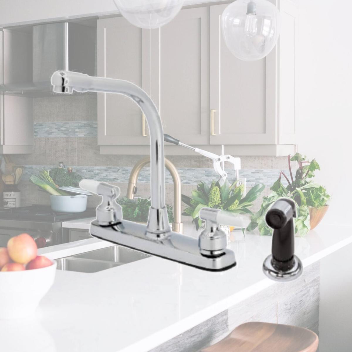 Picture of Homewerks Worldwide 204664 Bp Chr 2Lev Kitc Faucet 116761CA