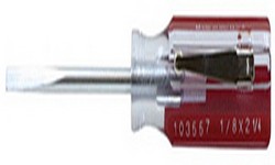 Master Mechanic 0.12 X 2.25 In. Round Slotted Cabinet Screwdriver