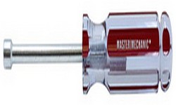 103587 Master Mechanic 0.25 X 3.25 In. Round Solid Nut Driver