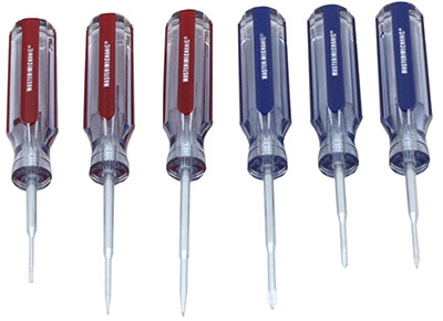 103537 Precision Slotted & Phillips Screwdrivers Set, 6 Piece