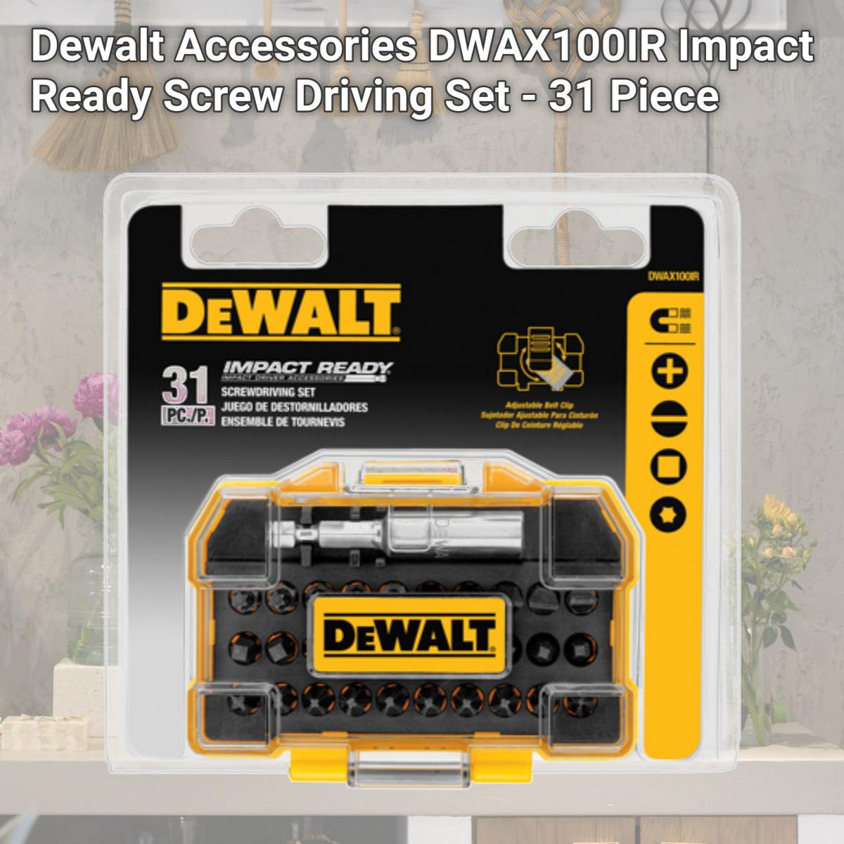 Picture of Dewalt Accessories DWAX100IR Impact Ready Screw Driving Set - 31 Piece