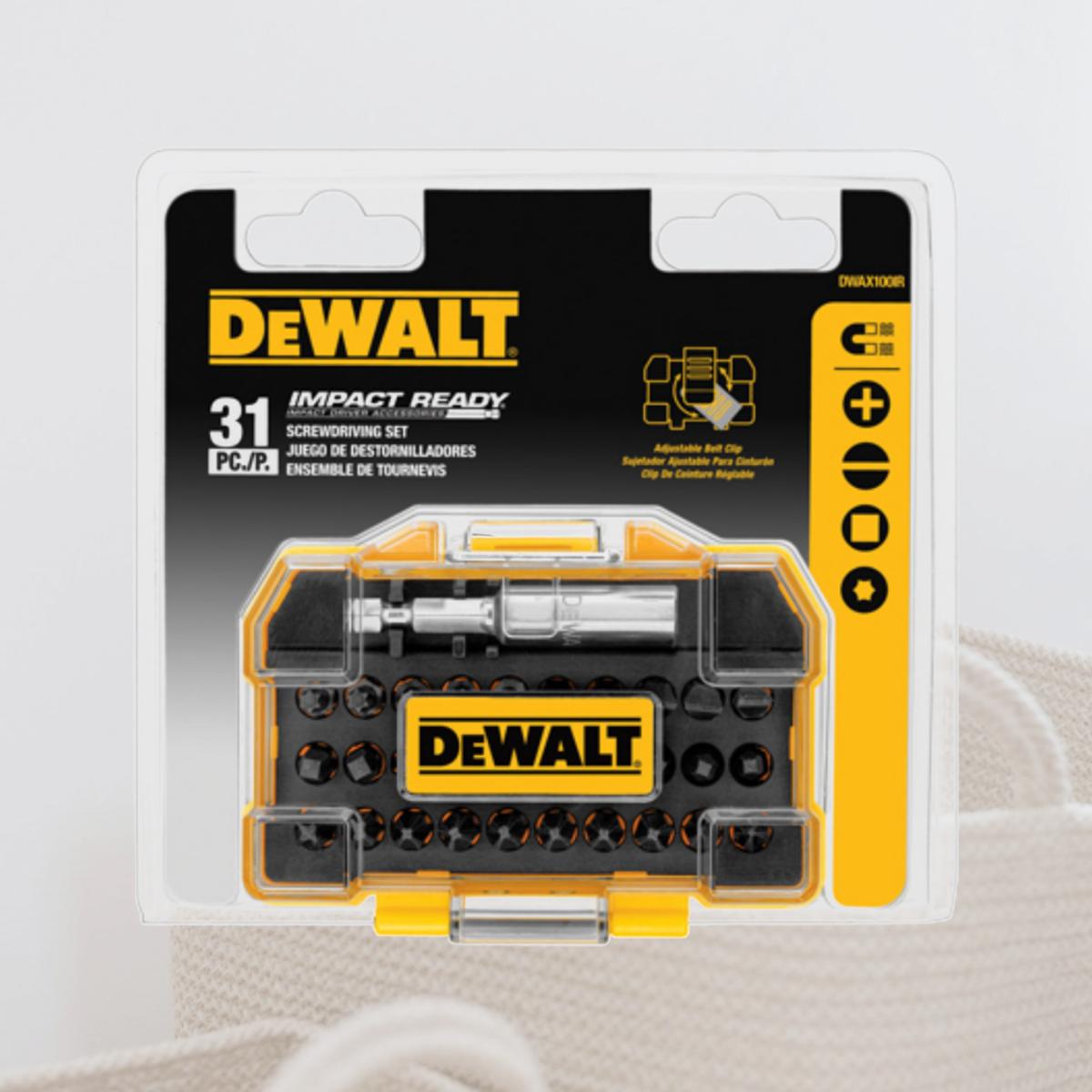 Picture of Dewalt Accessories DWAX100IR Impact Ready Screw Driving Set - 31 Piece
