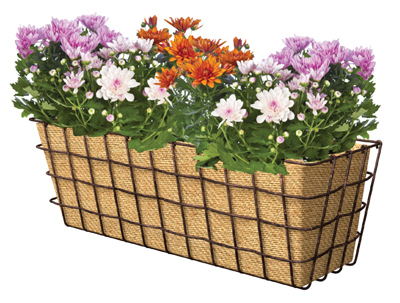 Products 213688 24 In. Rust Window Basket