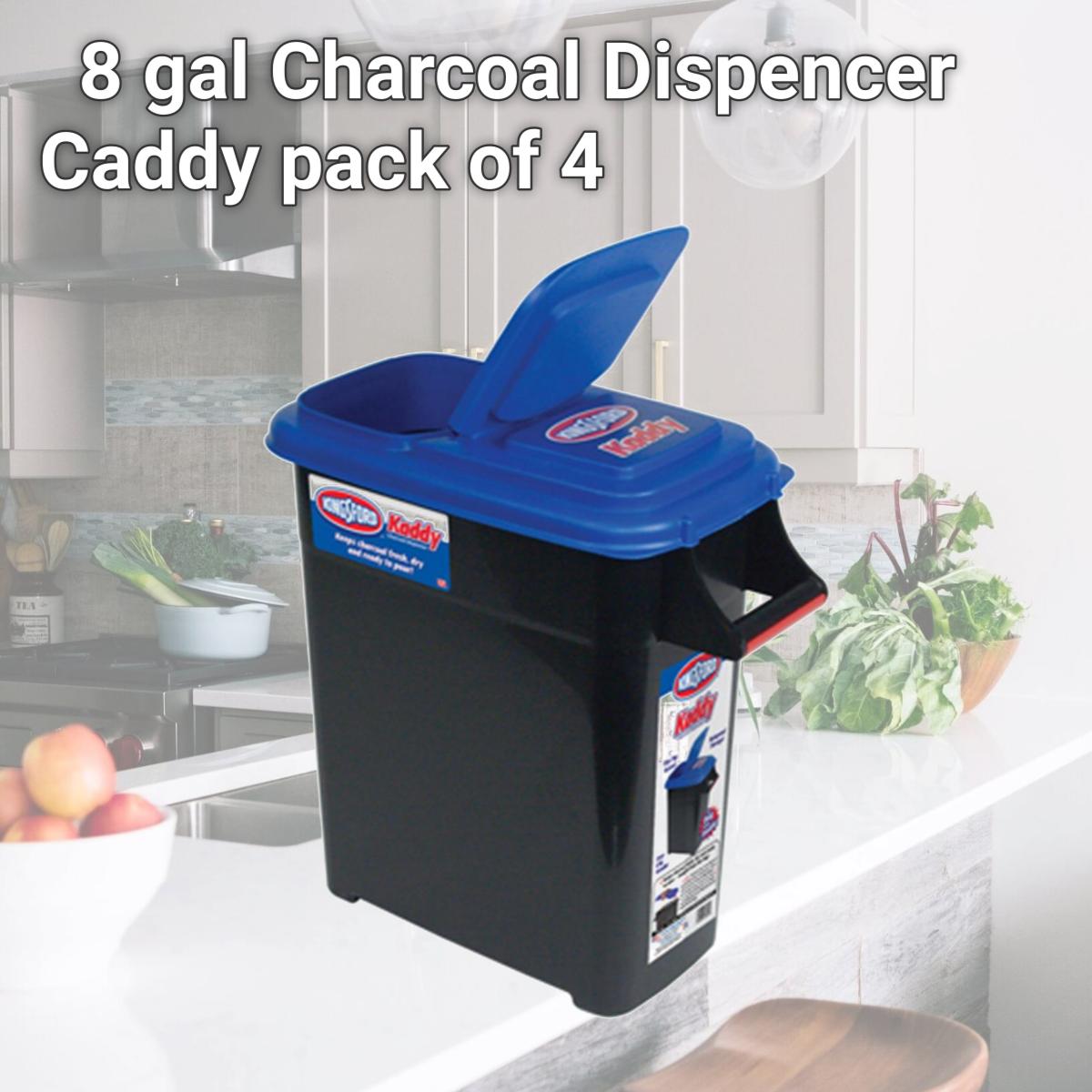 Picture of Buddeez 217154 8 gal Charcoal Dispencer Caddy pack of 4