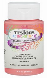 223556 2 Oz Coral Cover Matte Acrylic Craft Paint