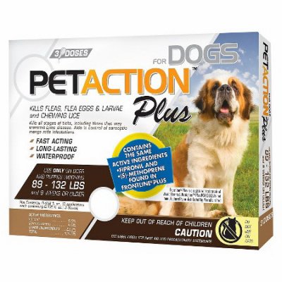221545 Pet Action Plus Dog Flea & Tick Applicator, Extra Large Dogs