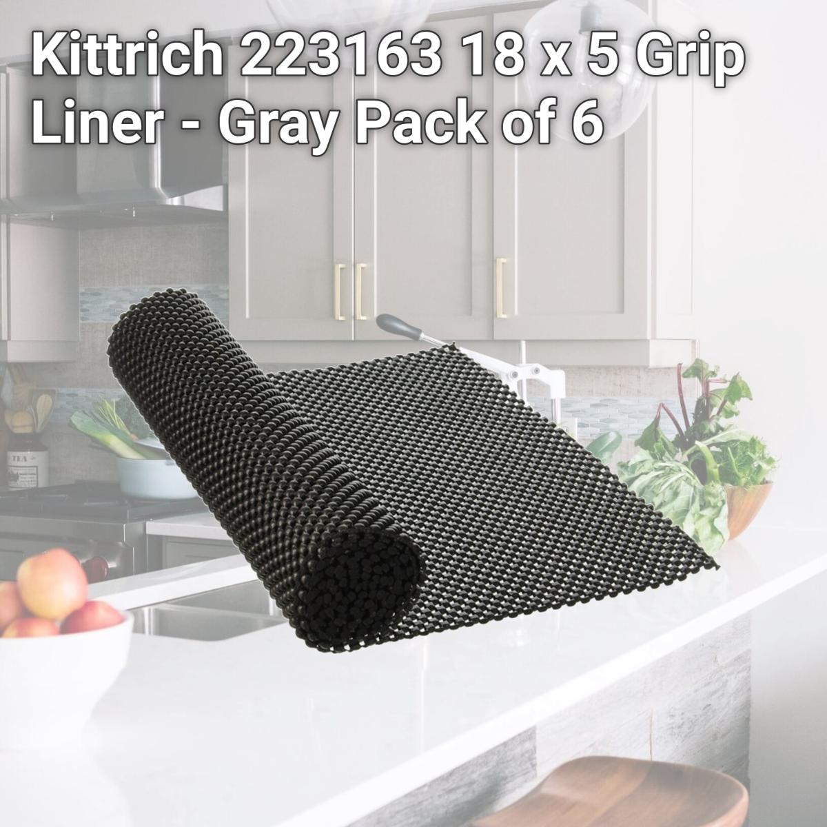 Picture of Kittrich 223163 18 x 5 Grip Liner - Gray Pack of 6