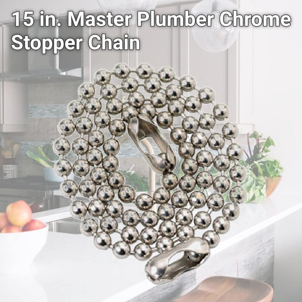 Picture of Plumb Shop Div Brasscraft 223990 15 in. Master Plumber Chrome Stopper Chain