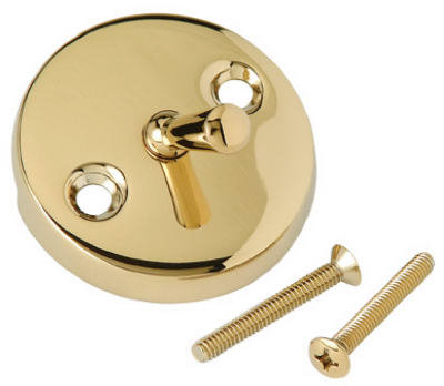 341222 Master Plumber Polished Brass Overflow Face Plate