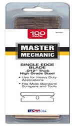 521021 Master Mechanic Single Edge Blade - Pack Of 100