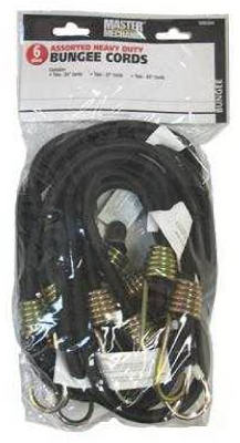 548364 Assorted Bungee Cords - Pack Of 6