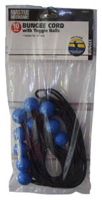 548527 Bungee Cords With Toggle Balls - Pack Of 10