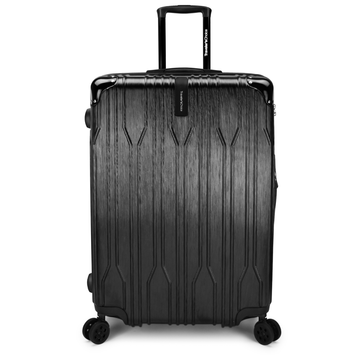 Travelers Choice Tc09035k28 Bell Weather Expandable 28 In. Spinner Luggage, Black