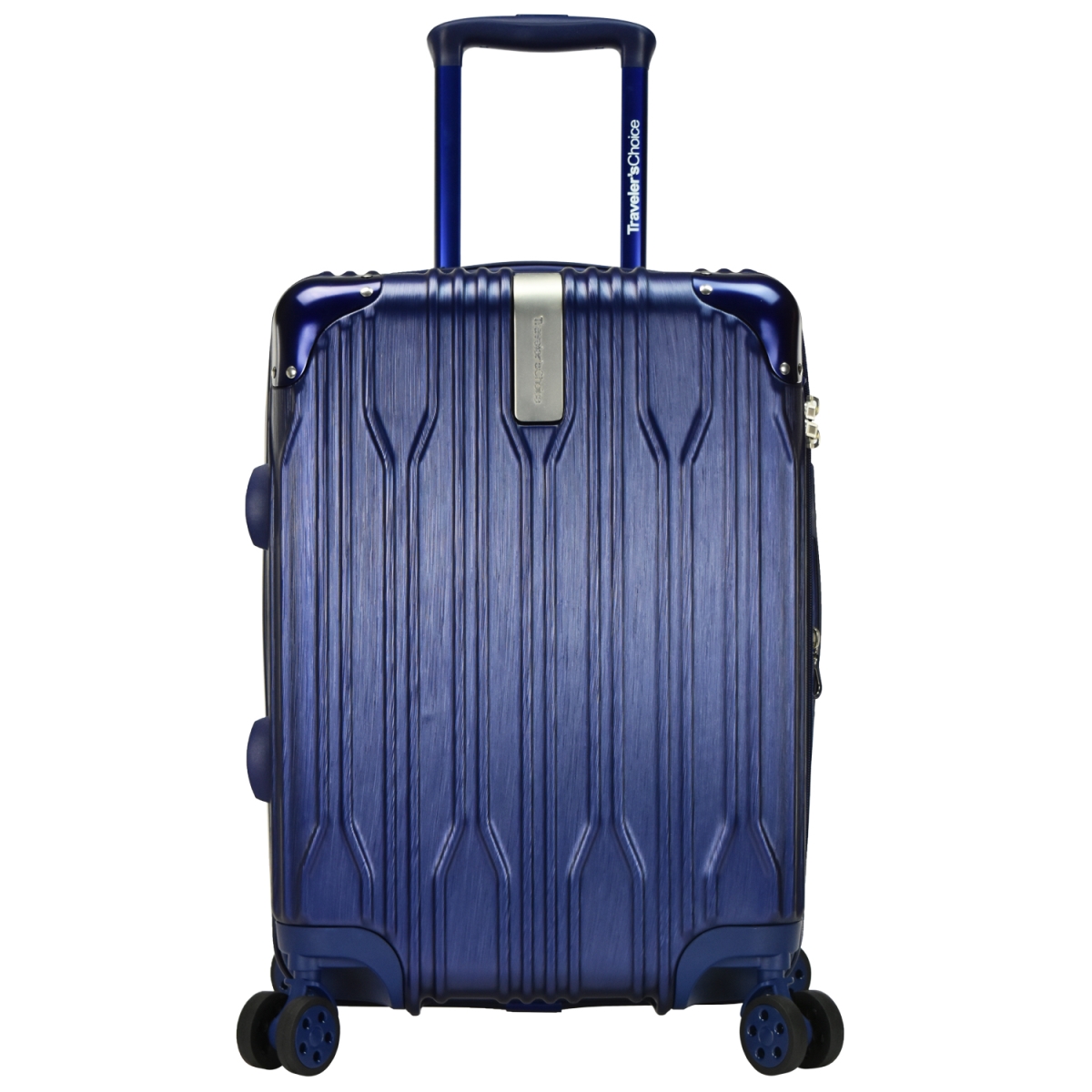 Travelers Choice Tc09035n20 Bell Weather Expandable 20 In. Spinner Luggage, Navy