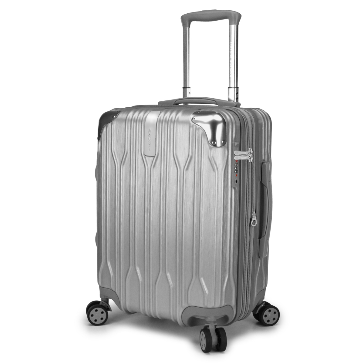 Travelers Choice Tc09035g20 Bell Weather Expandable 20 In. Spinner Luggage, Silver