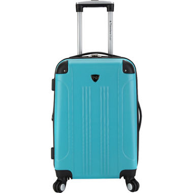 Hs-20720-360 Chicago 20 In. Hardside Abs Expandable Carry-on, Teal