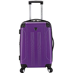 Hs-20720-510 Chicago 20 In. Hardside Abs Expandable Carry-on, Purple