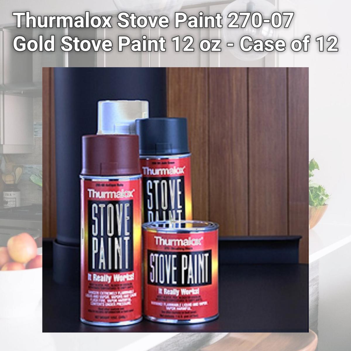 Picture of Thurmalox Stove Paint 270-07 Gold Stove Paint 12 oz - Case of 12